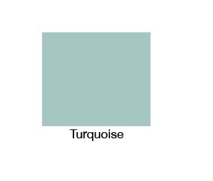 Tiree Semi Recessed Turquoise 520mm X 440mm 1th Basin