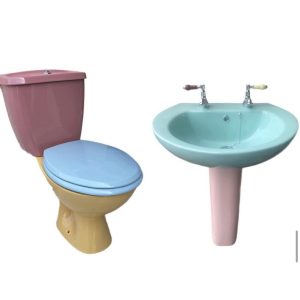 Multicolured_toilet_and_basin_and_pedestal