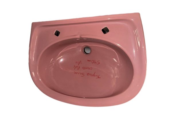 Cameo Pink Pedestal Basin Twyfords