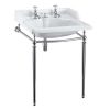 BURLINGTON CLASSIC 65CM BASIN WITH INVISIBLE WASTE & BASIN STAND