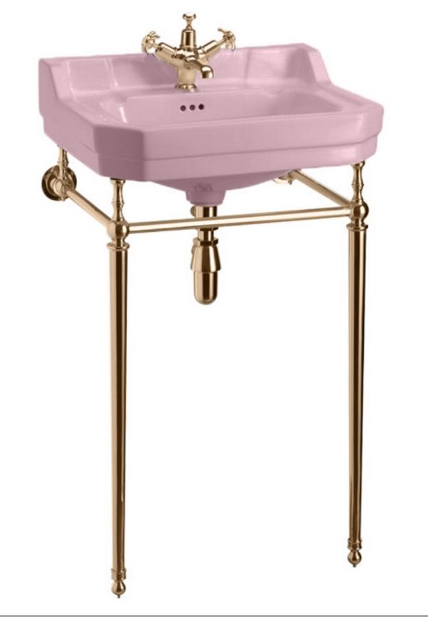 Pink_Art_Dco_Basin_and_Gold_Wash_Stand